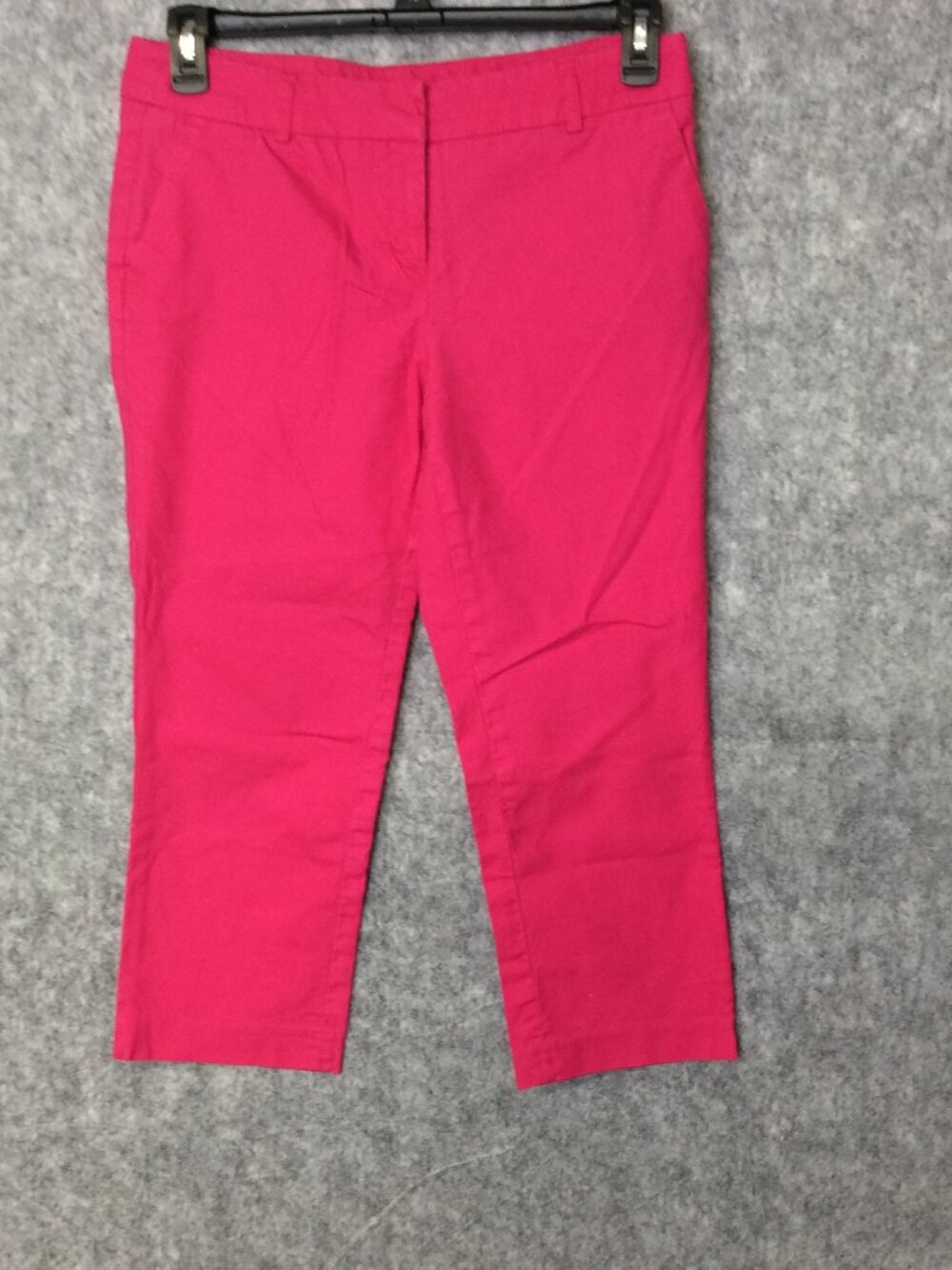 Dalia Capris Pants Women's Size 8 Hot Pink Capris Straight Leg Stretch Pockets